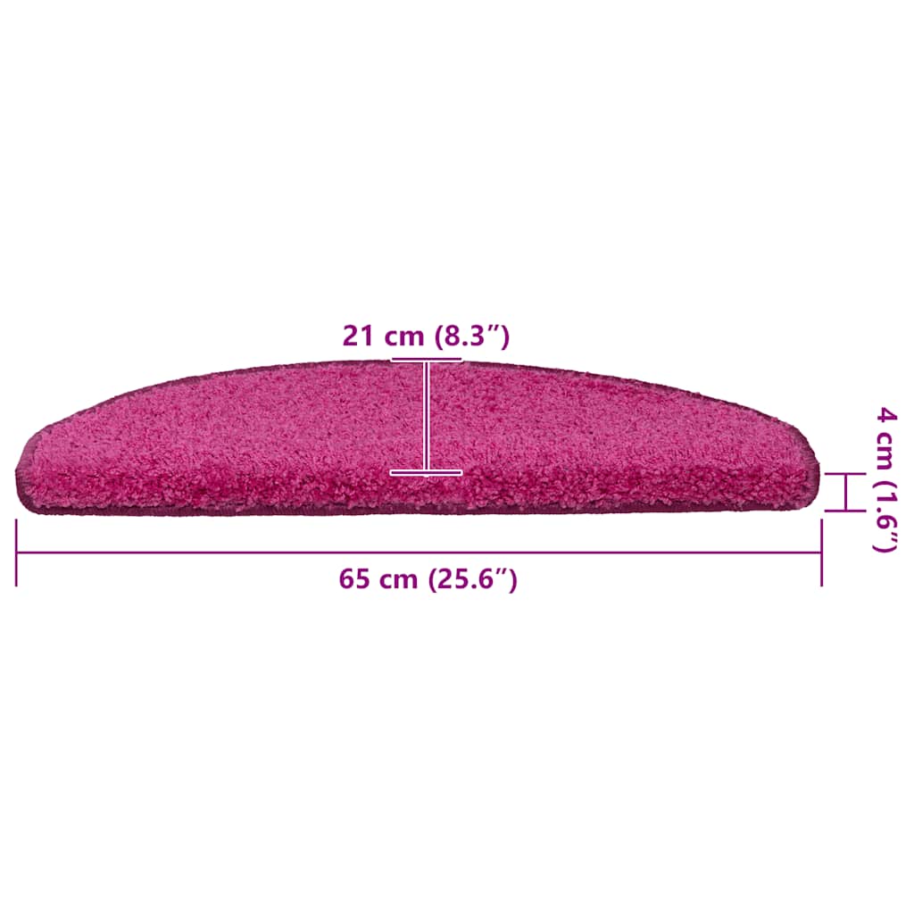 Trapmatten 30 stuks 65x21x4 cm Roze Halfrond Groot is nu te koop bij PeponiXL, paradijselijk wonen!