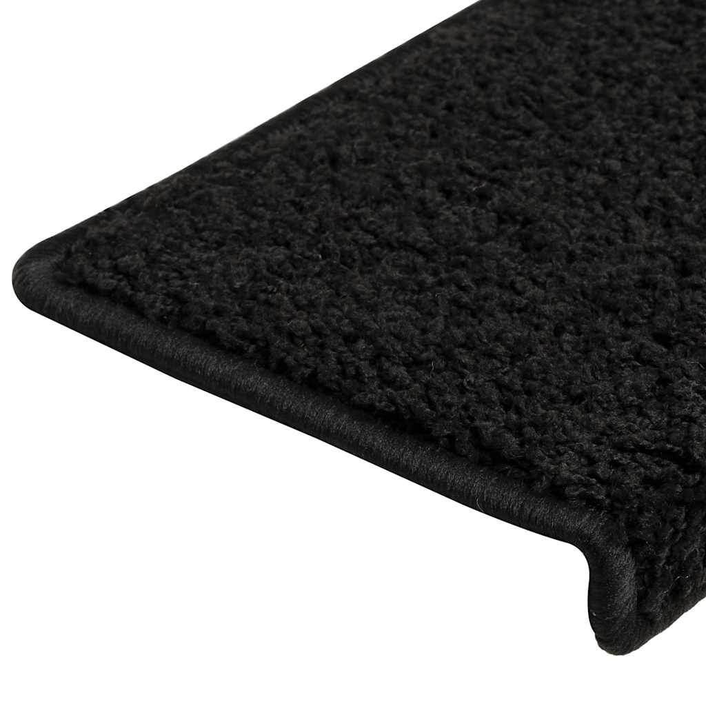 Trapmatten 30 st 65x21x4 cm Zwart Rechthoekige Rand is nu te koop bij PeponiXL, paradijselijk wonen!