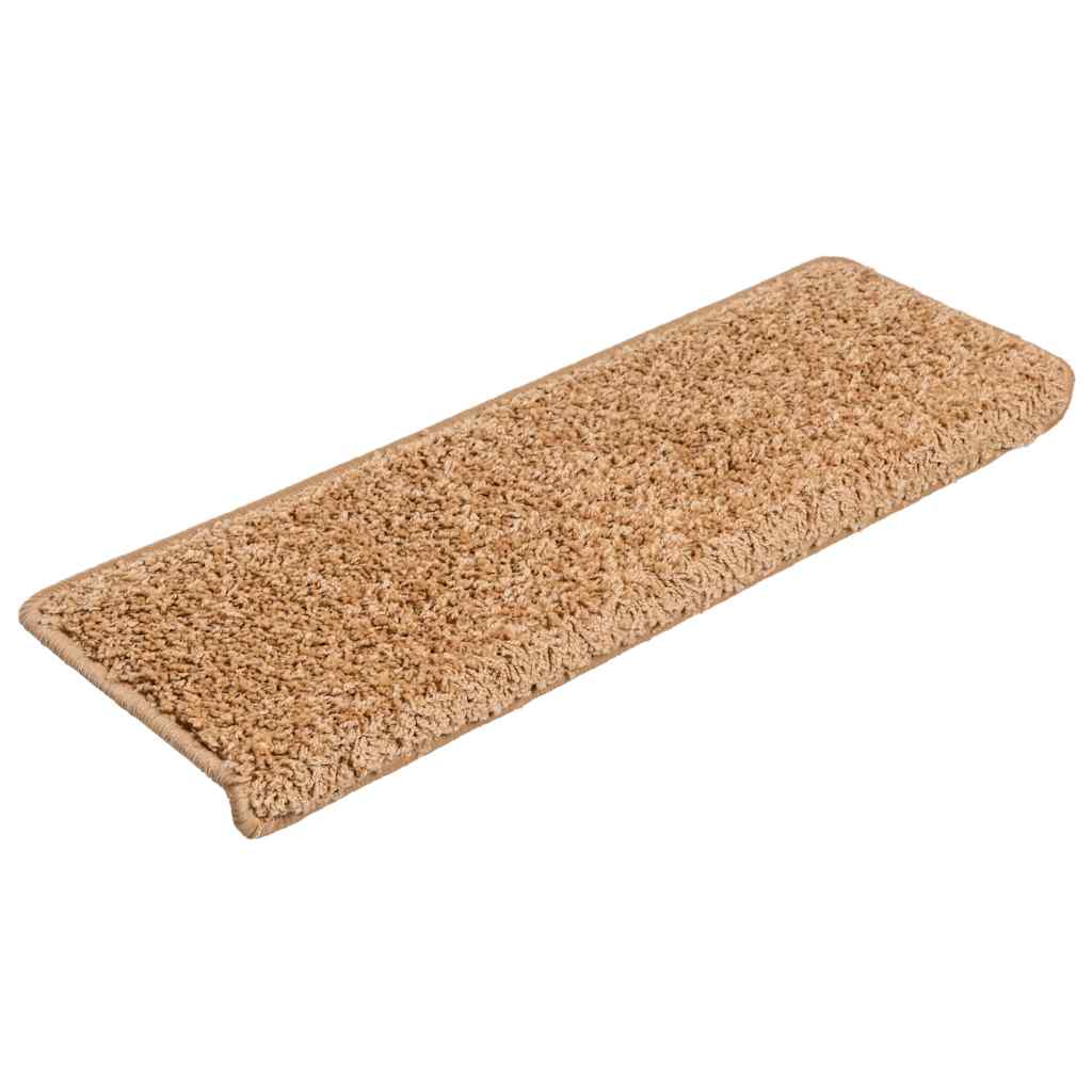 Trapmatten 30 st 65x21x4 cm beige rechthoekige rand is nu te koop bij PeponiXL, paradijselijk wonen!