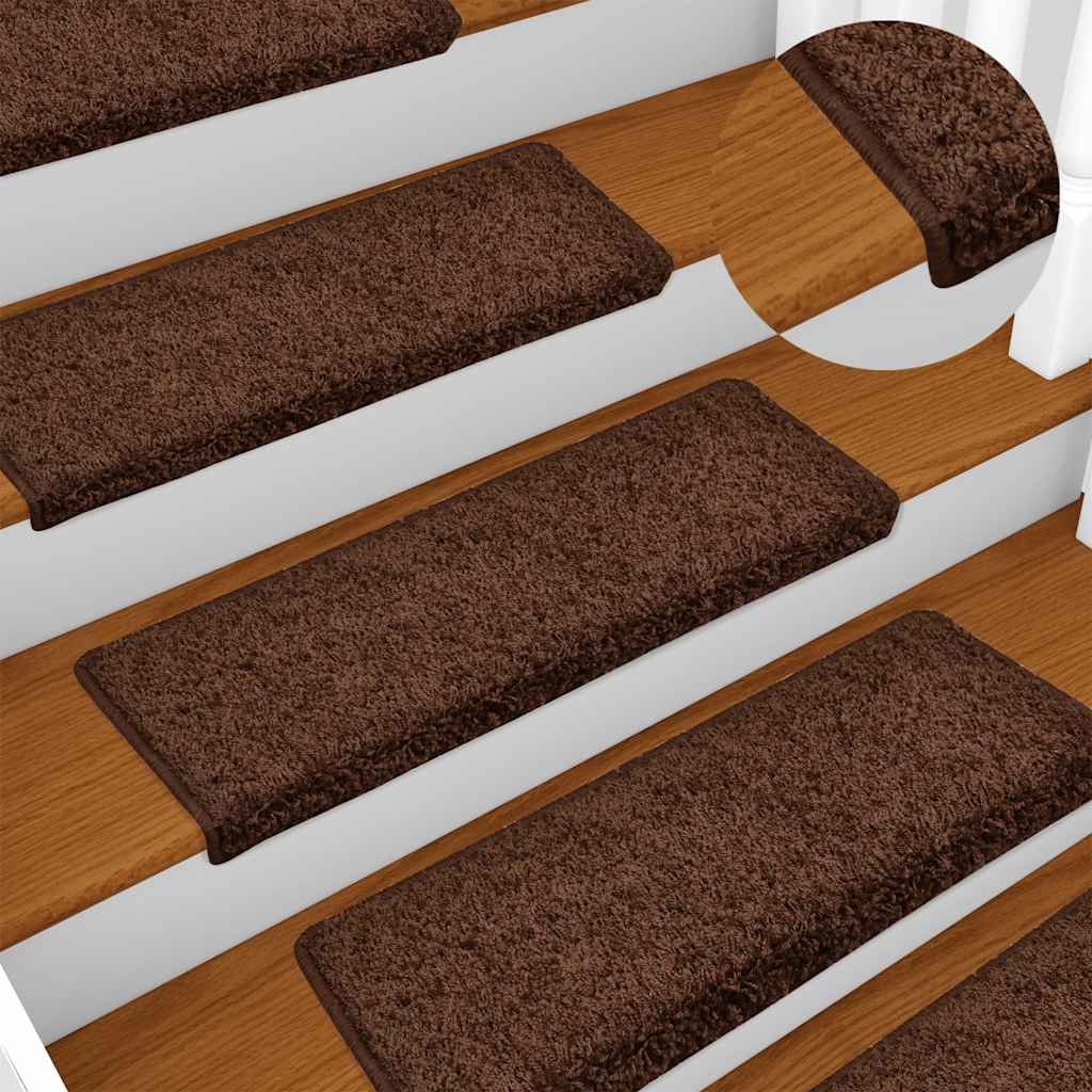 Trapmatten 30 st 65x21x4 cm Bruin Rechthoekige Rand is nu te koop bij PeponiXL, paradijselijk wonen!