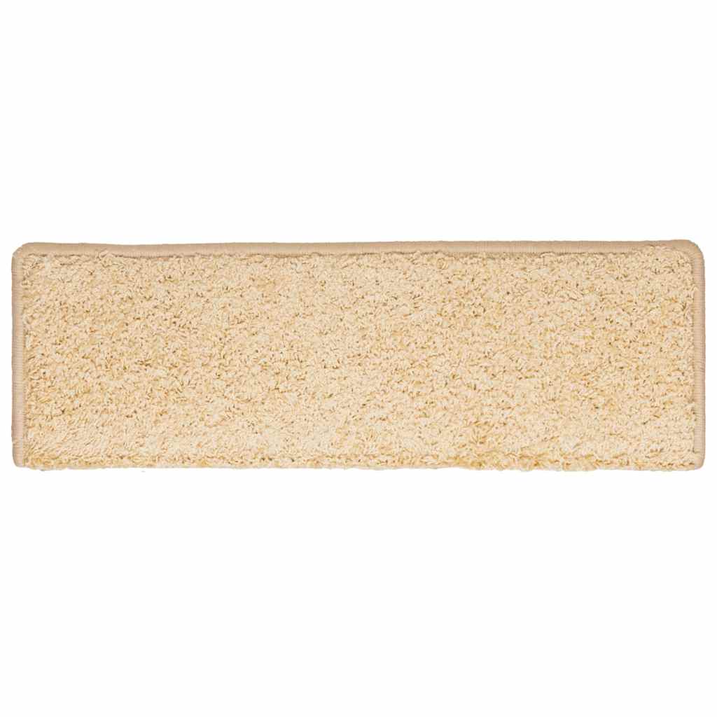 Trapmatten 30 st 65x21x4 cm crème met rechthoekige rand is nu te koop bij PeponiXL, paradijselijk wonen!