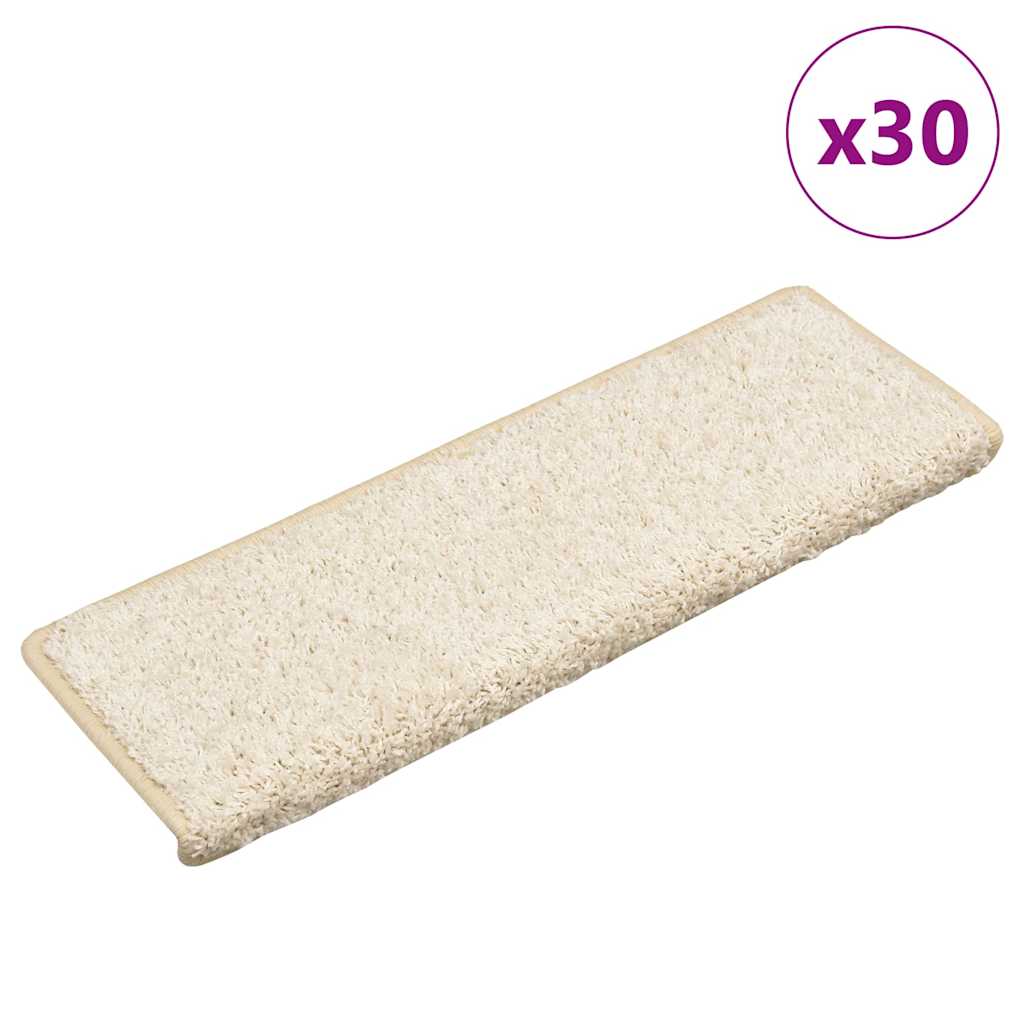 Trapmatten 30 st 65x21x4 cm Wit Rechthoekige Rand is nu te koop bij PeponiXL, paradijselijk wonen!