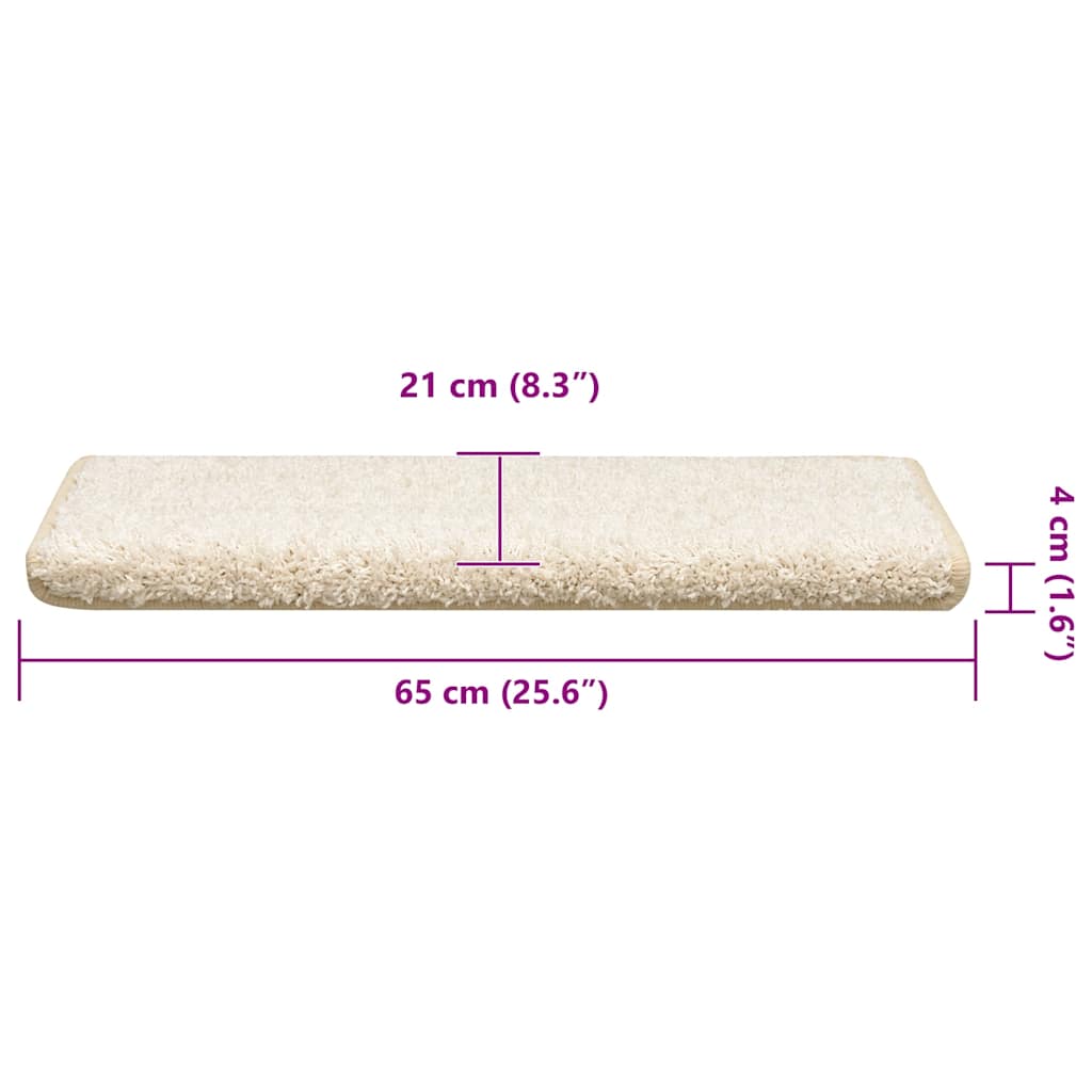 Trapmatten 30 st 65x21x4 cm Wit Rechthoekige Rand is nu te koop bij PeponiXL, paradijselijk wonen!