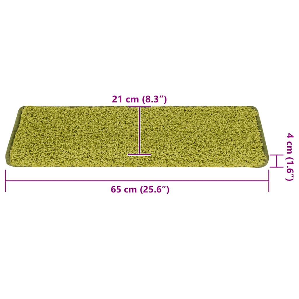 Trapmatten 30 st 65x21x4 cm Groen Rechthoekige Rand is nu te koop bij PeponiXL, paradijselijk wonen!