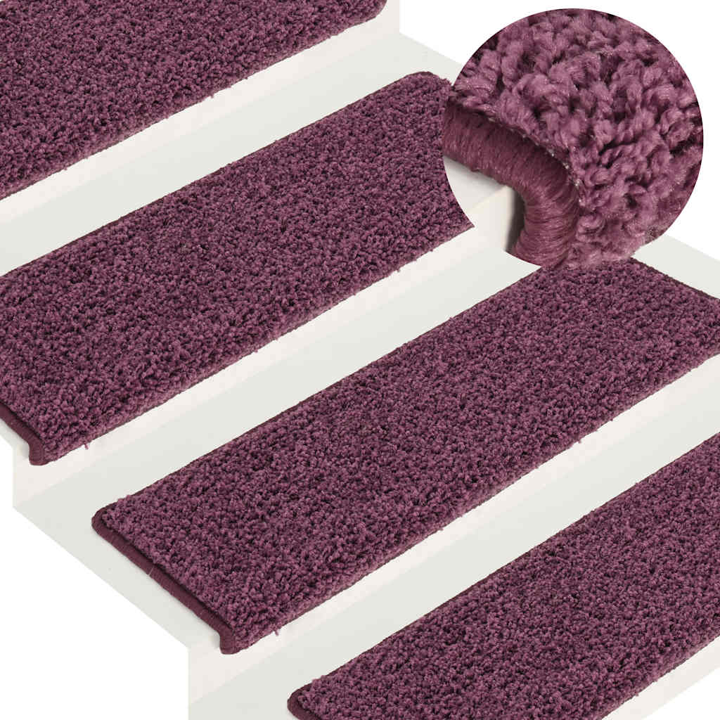 Trapmatten 30 st 65x21x4 cm Donkerpaars Rechthoekige Rand is nu te koop bij PeponiXL, paradijselijk wonen!
