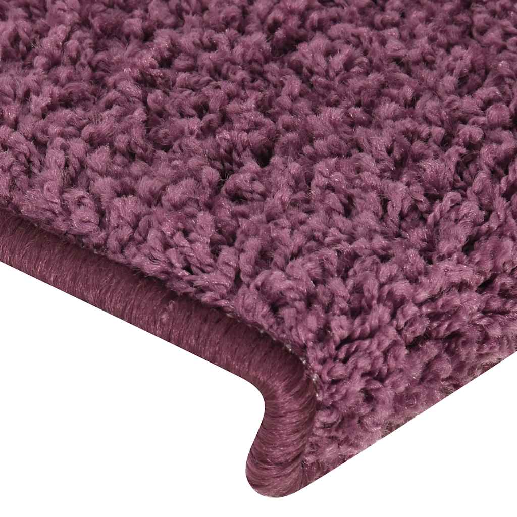 Trapmatten 30 st 65x21x4 cm Donkerpaars Rechthoekige Rand is nu te koop bij PeponiXL, paradijselijk wonen!