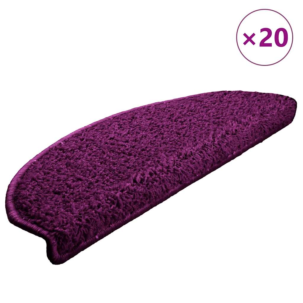 Trapmatten 20 st 65x21x4 cm Violet Halfrond Groot is nu te koop bij PeponiXL, paradijselijk wonen!