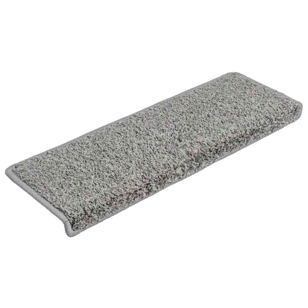 Trapmatten 20 stuks 65x21x4 cm Grijs Rechthoekige Rand is nu te koop bij PeponiXL, paradijselijk wonen!