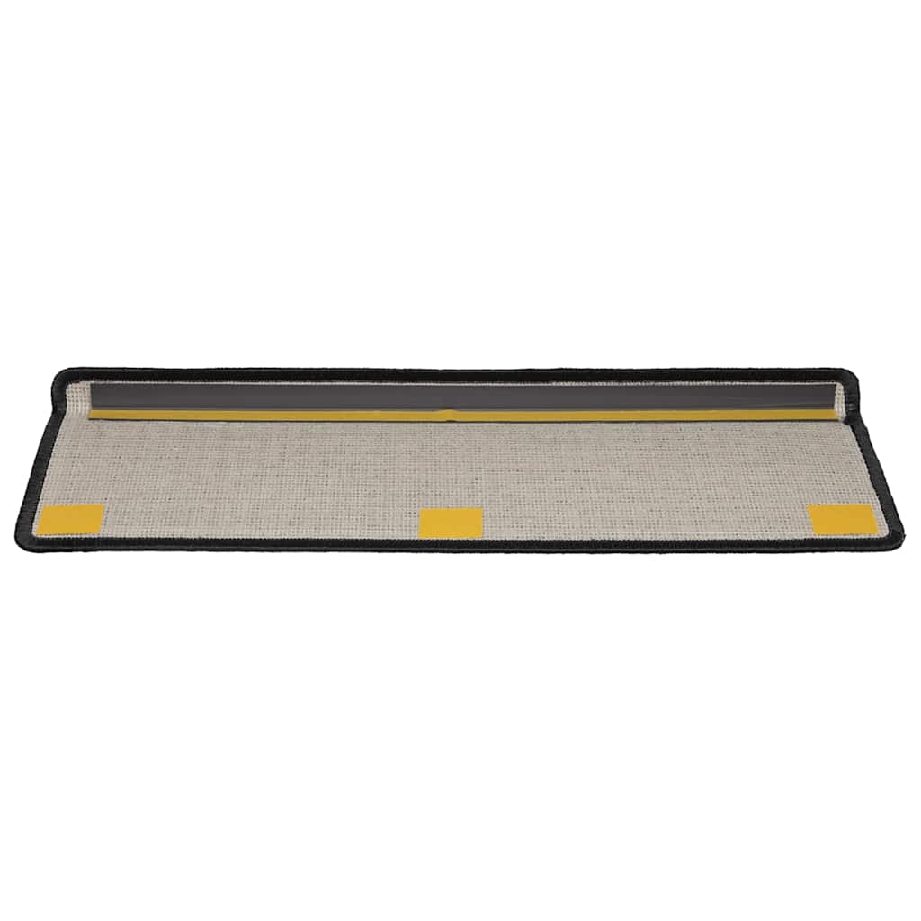 Trapmatten 20 st 65x21x4 cm Zwart Rechthoekige Rand is nu te koop bij PeponiXL, paradijselijk wonen!