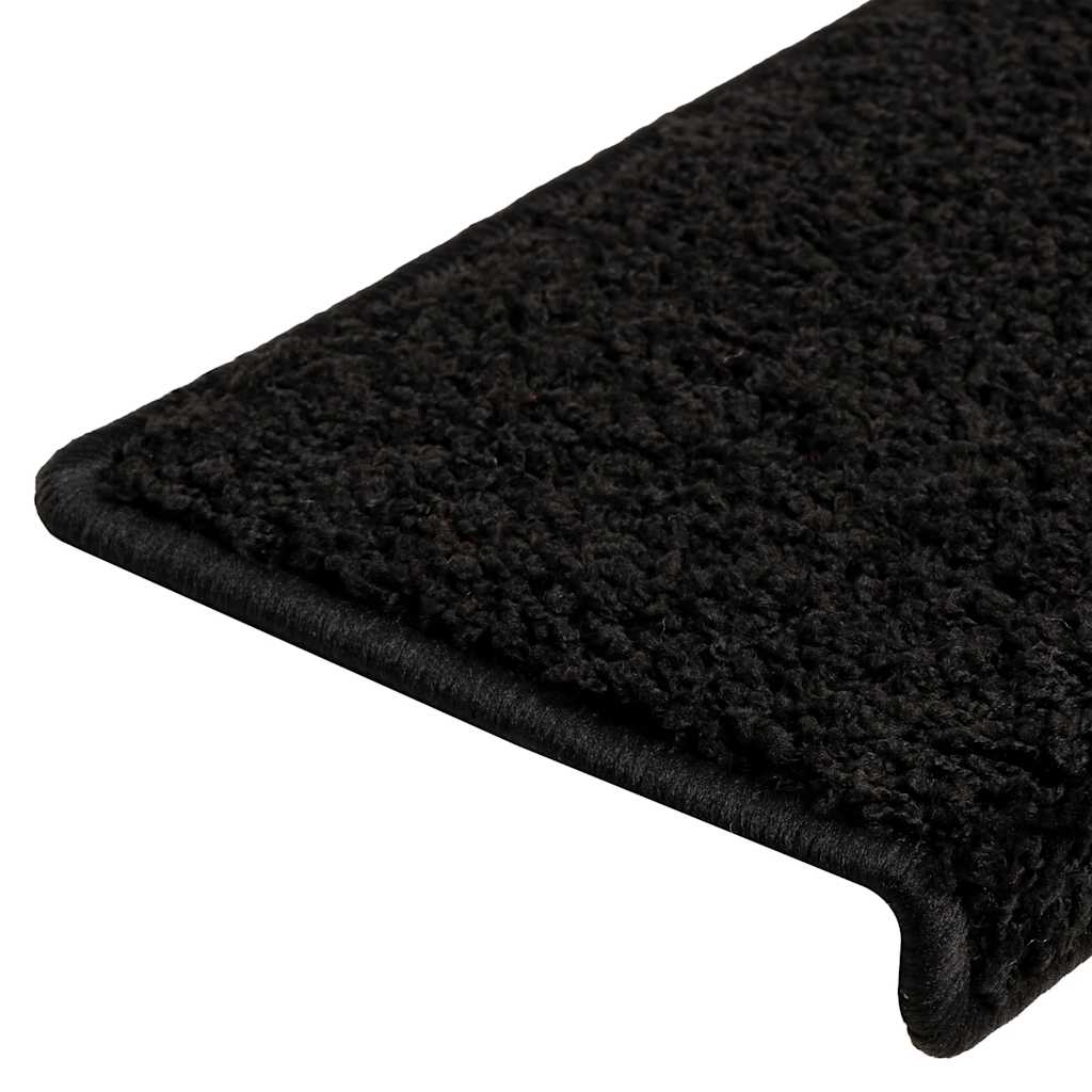 Trapmatten 20 st 65x21x4 cm Zwart Rechthoekige Rand is nu te koop bij PeponiXL, paradijselijk wonen!