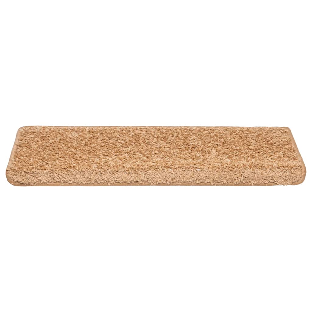 Trapmatten 20 st 65x21x4 cm beige rechthoekige rand is nu te koop bij PeponiXL, paradijselijk wonen!
