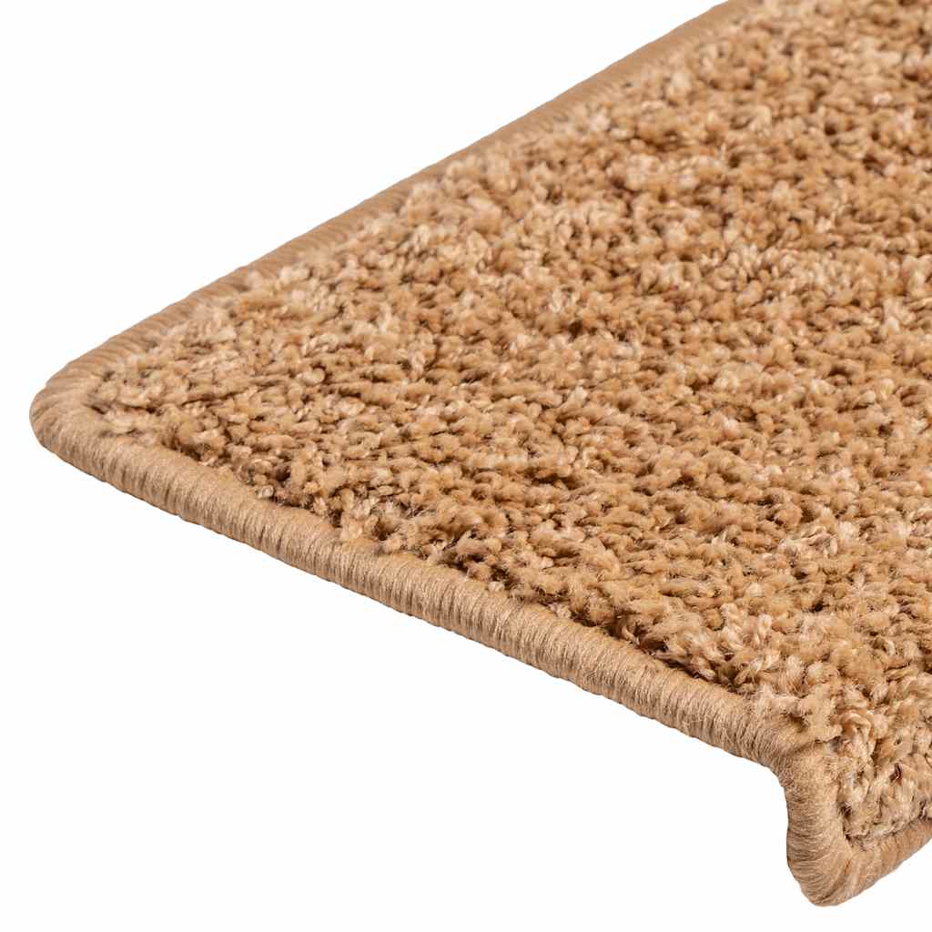 Trapmatten 20 st 65x21x4 cm beige rechthoekige rand is nu te koop bij PeponiXL, paradijselijk wonen!