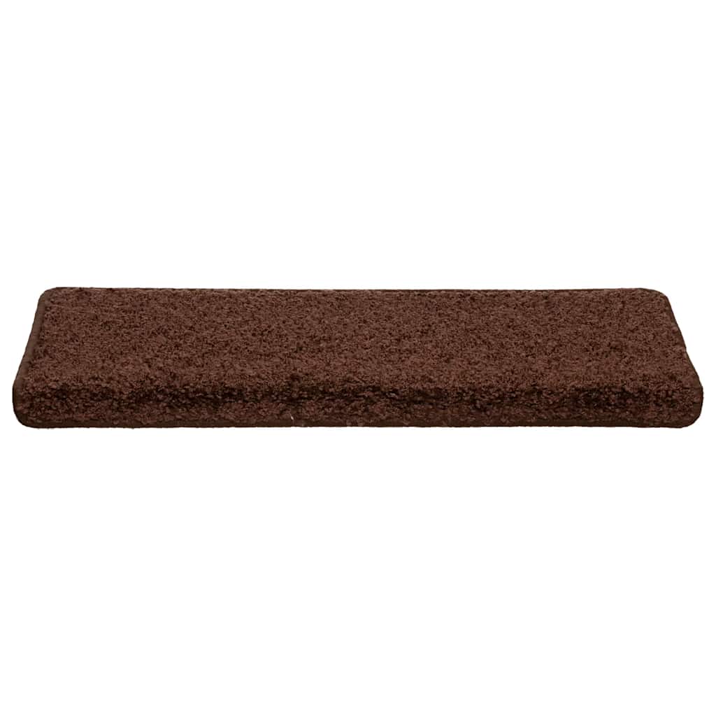 Trapmatten 20 st 65x21x4 cm Bruin Rechthoekige Rand is nu te koop bij PeponiXL, paradijselijk wonen!