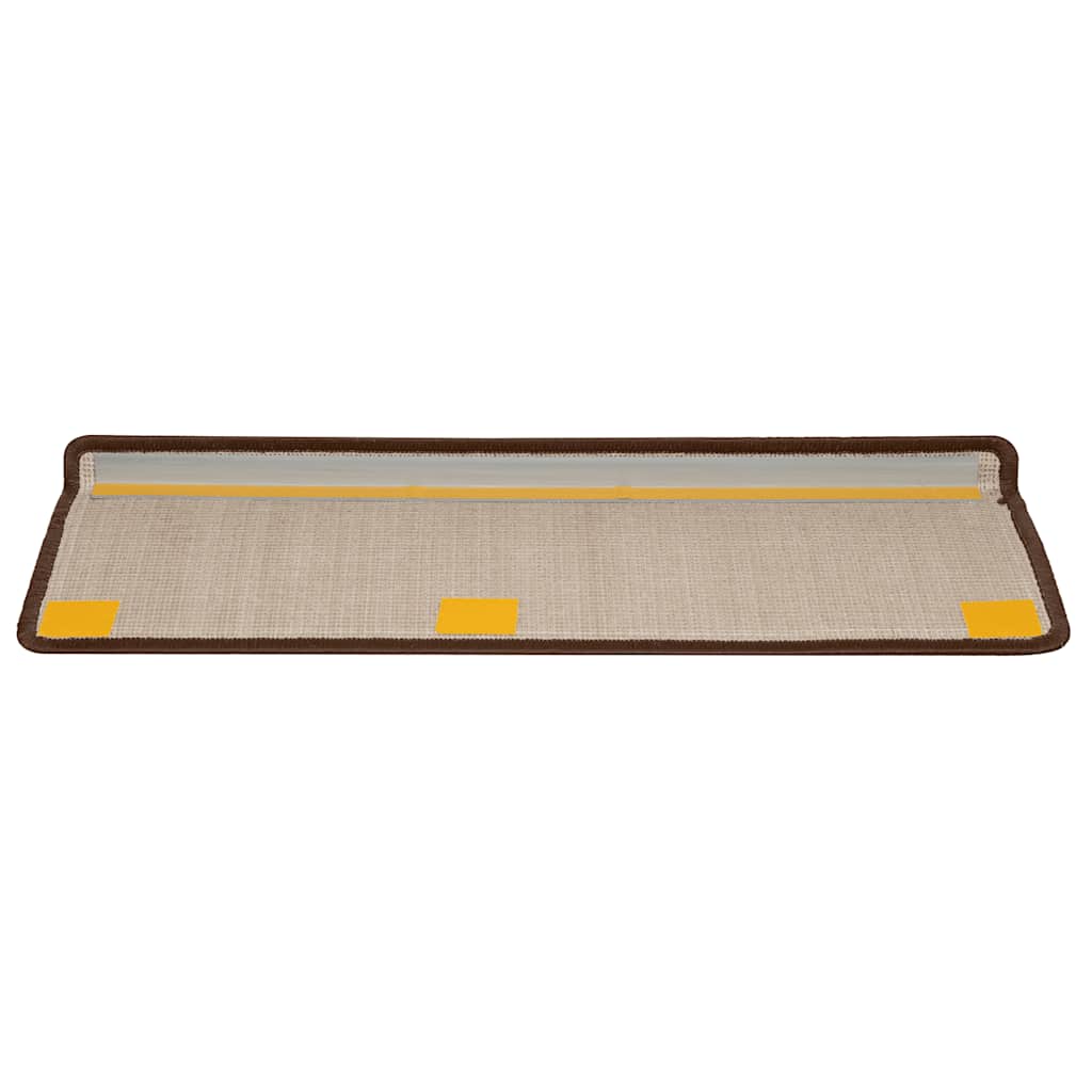 Trapmatten 20 st 65x21x4 cm Bruin Rechthoekige Rand is nu te koop bij PeponiXL, paradijselijk wonen!