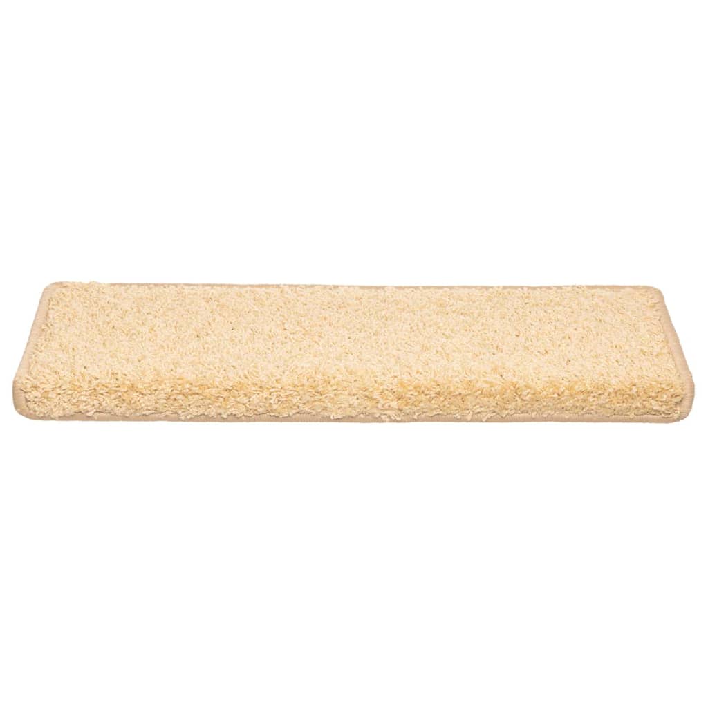 Trapmatten 20 st 65x21x4 cm crème met rechthoekige rand is nu te koop bij PeponiXL, paradijselijk wonen!