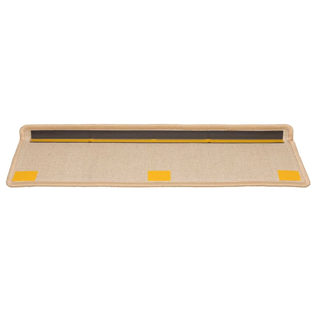 Trapmatten 20 st 65x21x4 cm crème met rechthoekige rand is nu te koop bij PeponiXL, paradijselijk wonen!