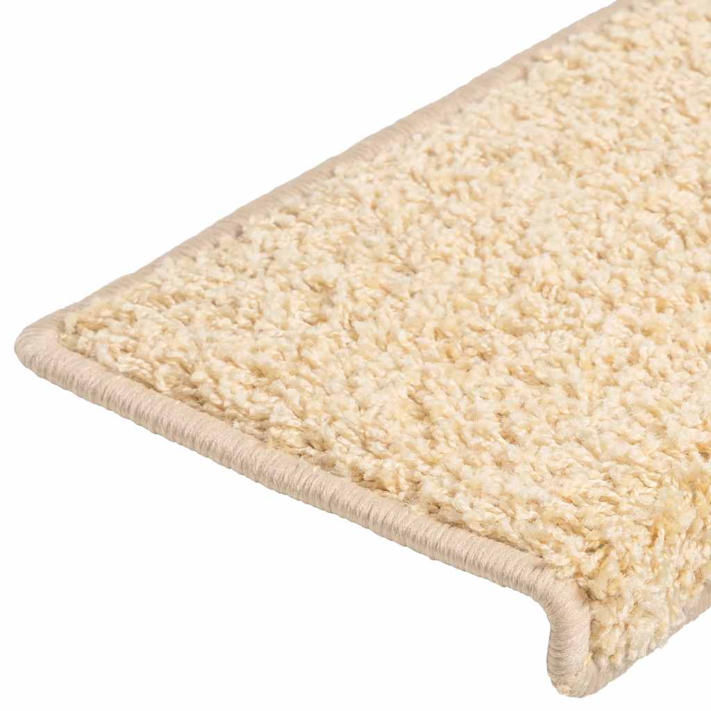 Trapmatten 20 st 65x21x4 cm crème met rechthoekige rand is nu te koop bij PeponiXL, paradijselijk wonen!