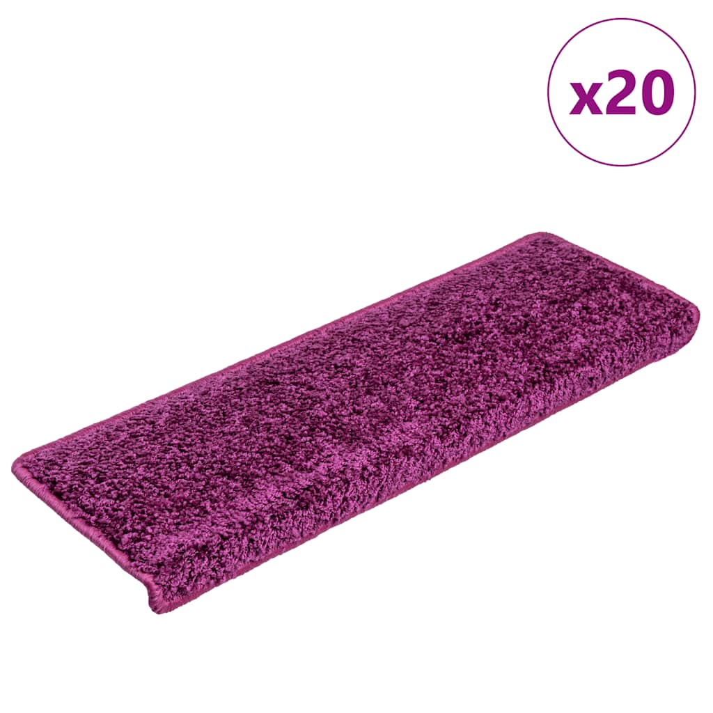 Trapmatten 20 st 65x21x4 cm Violet Rechthoekige Rand is nu te koop bij PeponiXL, paradijselijk wonen!