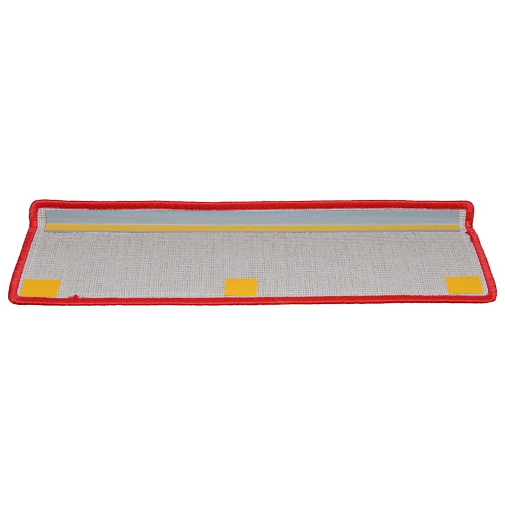 Trapmatten 20 st 65x21x4 cm Rood Rechthoekige Rand is nu te koop bij PeponiXL, paradijselijk wonen!