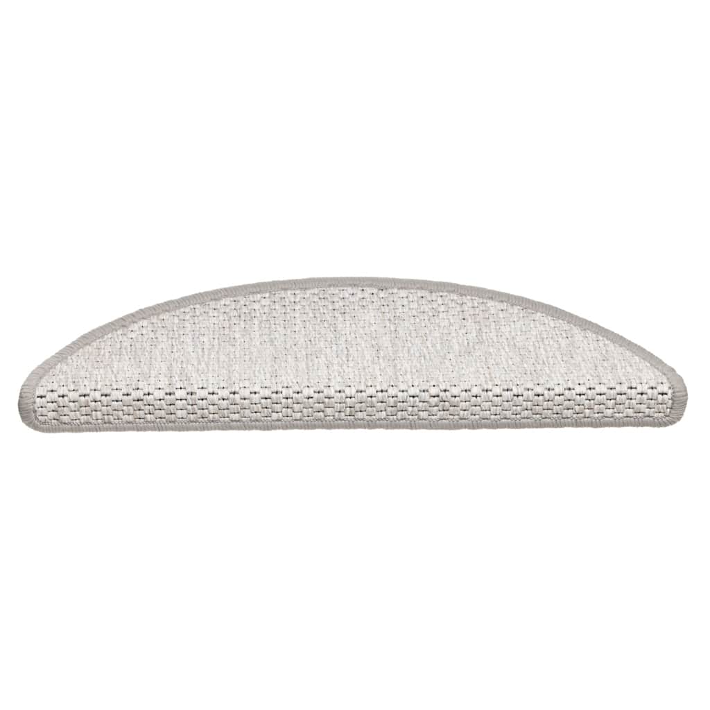 Trapmatten zelfklevend Sisal-Look 30 st 56x17x3 cm Platina is nu te koop bij PeponiXL, paradijselijk wonen!