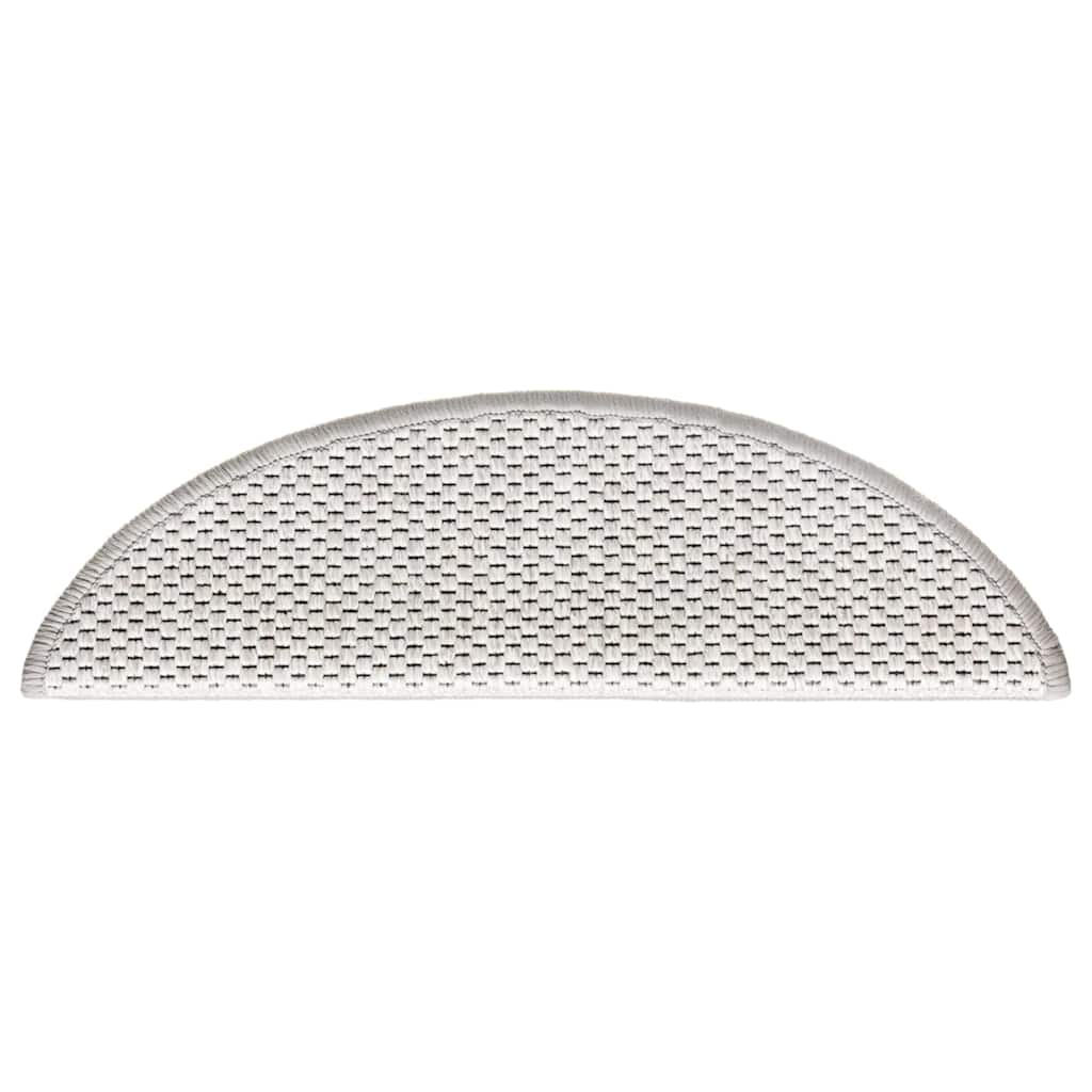 Trapmatten zelfklevend Sisal-Look 30 st 56x17x3 cm Platina is nu te koop bij PeponiXL, paradijselijk wonen!