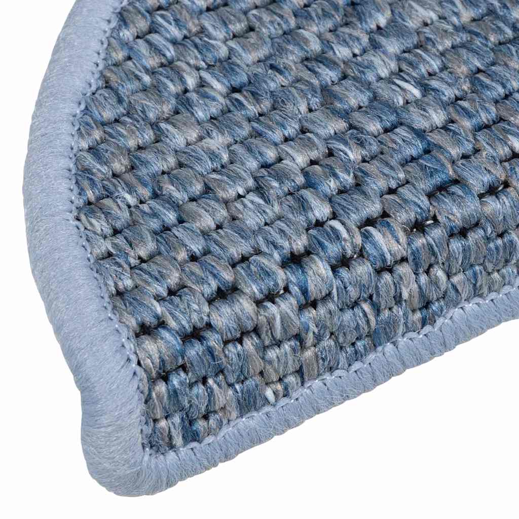 Trapmatten zelfklevend Sisal-Look 30 st 56x17x3 cm blauw is nu te koop bij PeponiXL, paradijselijk wonen!