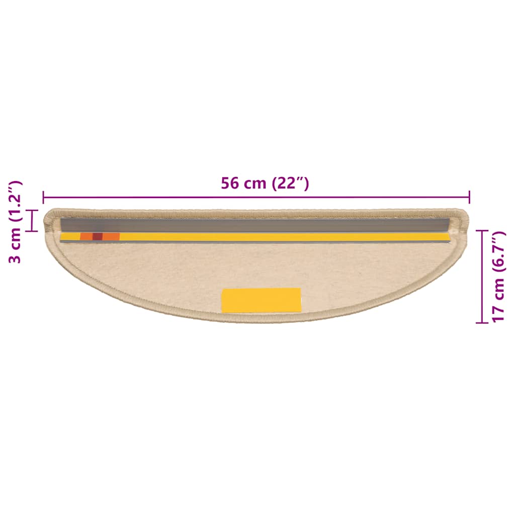 Trapmatten zelfklevend Sisal-Look 30 st 56x17x3 cm donkerbeige is nu te koop bij PeponiXL, paradijselijk wonen!