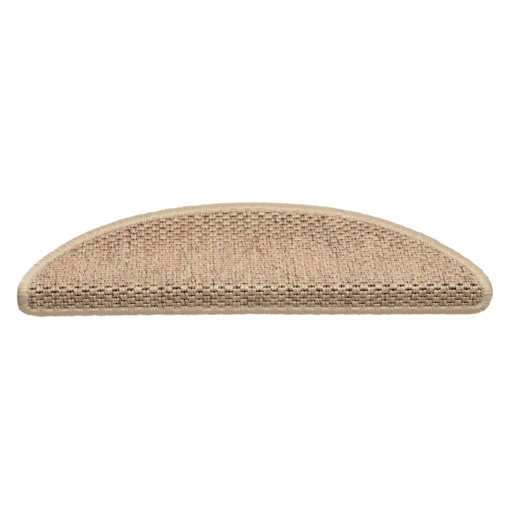 Trapmatten zelfklevend Sisal-Look 30 st 56x17x3 cm zand is nu te koop bij PeponiXL, paradijselijk wonen!