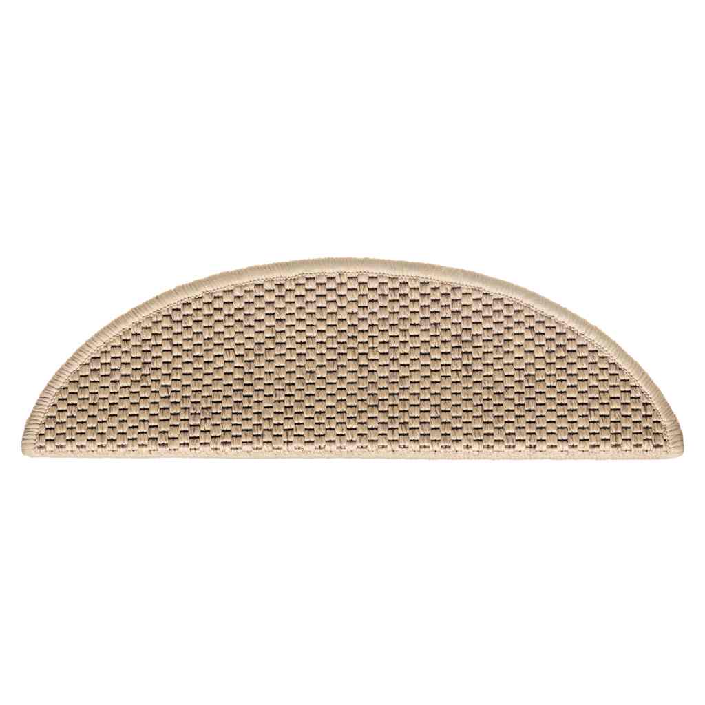 Trapmatten zelfklevend Sisal-Look 30 st 56x17x3 cm zand is nu te koop bij PeponiXL, paradijselijk wonen!