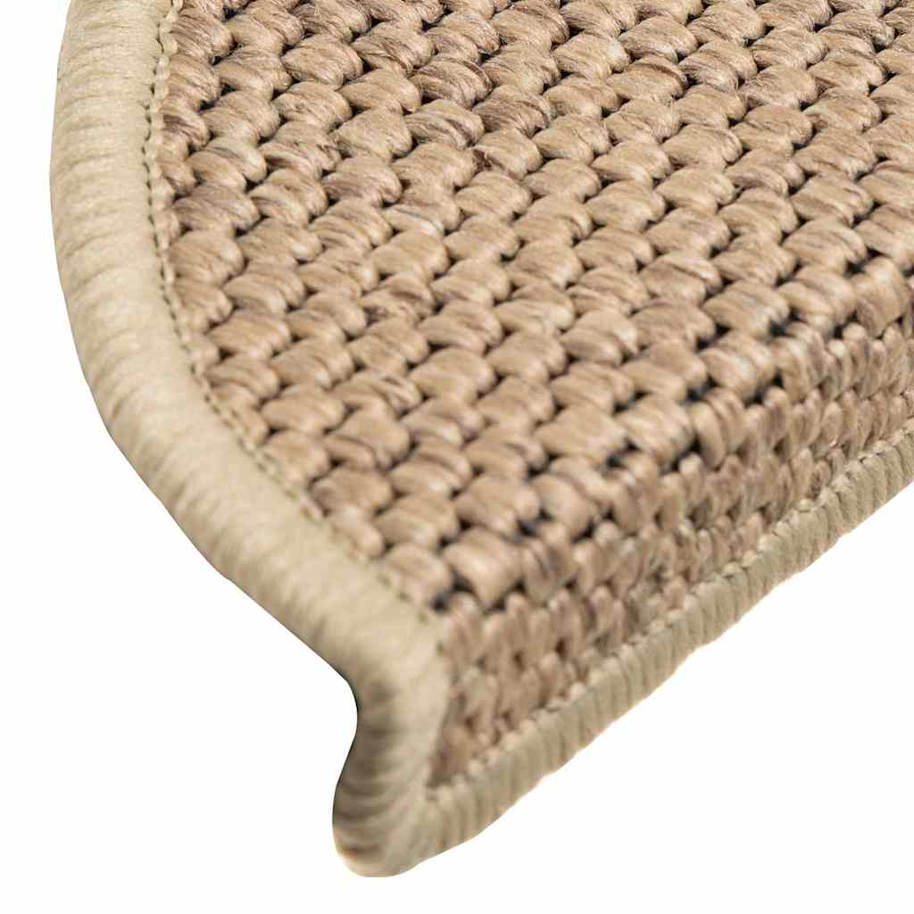 Trapmatten zelfklevend Sisal-Look 30 st 56x17x3 cm zand is nu te koop bij PeponiXL, paradijselijk wonen!