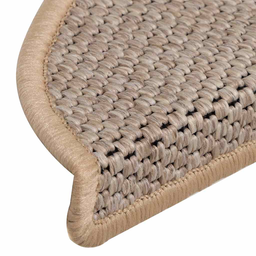Trapmatten zelfklevend Sisal-Look 30 st 56x17x3 cm lichtbeige is nu te koop bij PeponiXL, paradijselijk wonen!