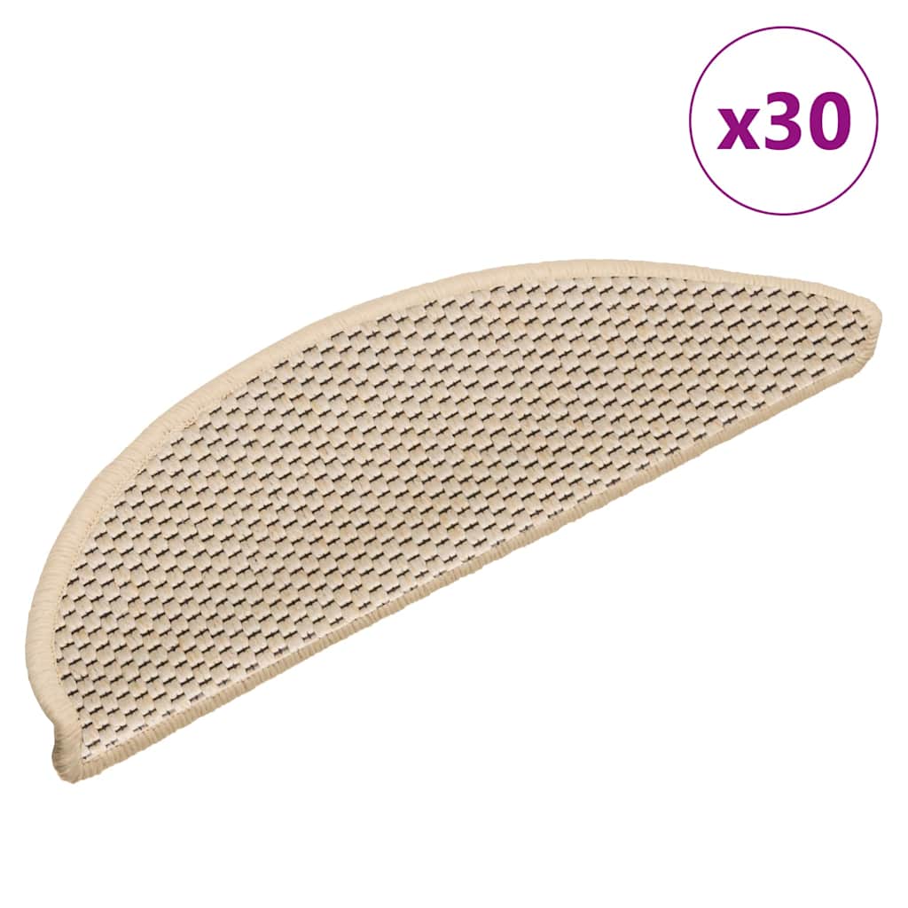 Trapmatten zelfklevend Sisal-Look 30 st 56x17x3 cm Berber is nu te koop bij PeponiXL, paradijselijk wonen!