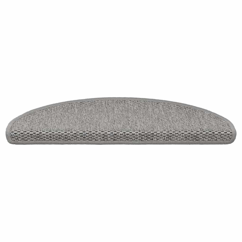 Trapmatten zelfklevend Sisal-Look 30 st 65x21x4cm zilverkleurig is nu te koop bij PeponiXL, paradijselijk wonen!