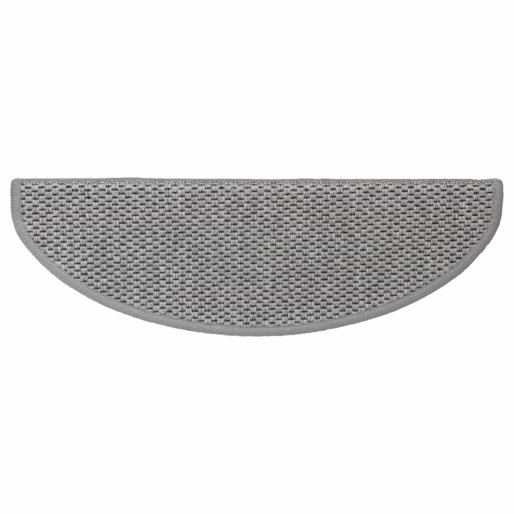 Trapmatten zelfklevend Sisal-Look 30 st 65x21x4cm zilverkleurig is nu te koop bij PeponiXL, paradijselijk wonen!