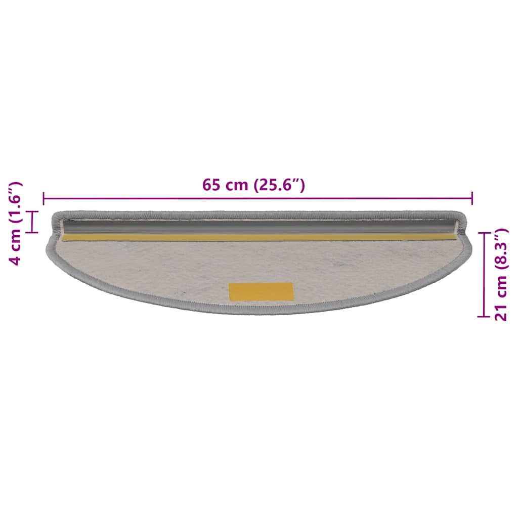 Trapmatten zelfklevend Sisal-Look 30 st 65x21x4cm zilverkleurig is nu te koop bij PeponiXL, paradijselijk wonen!