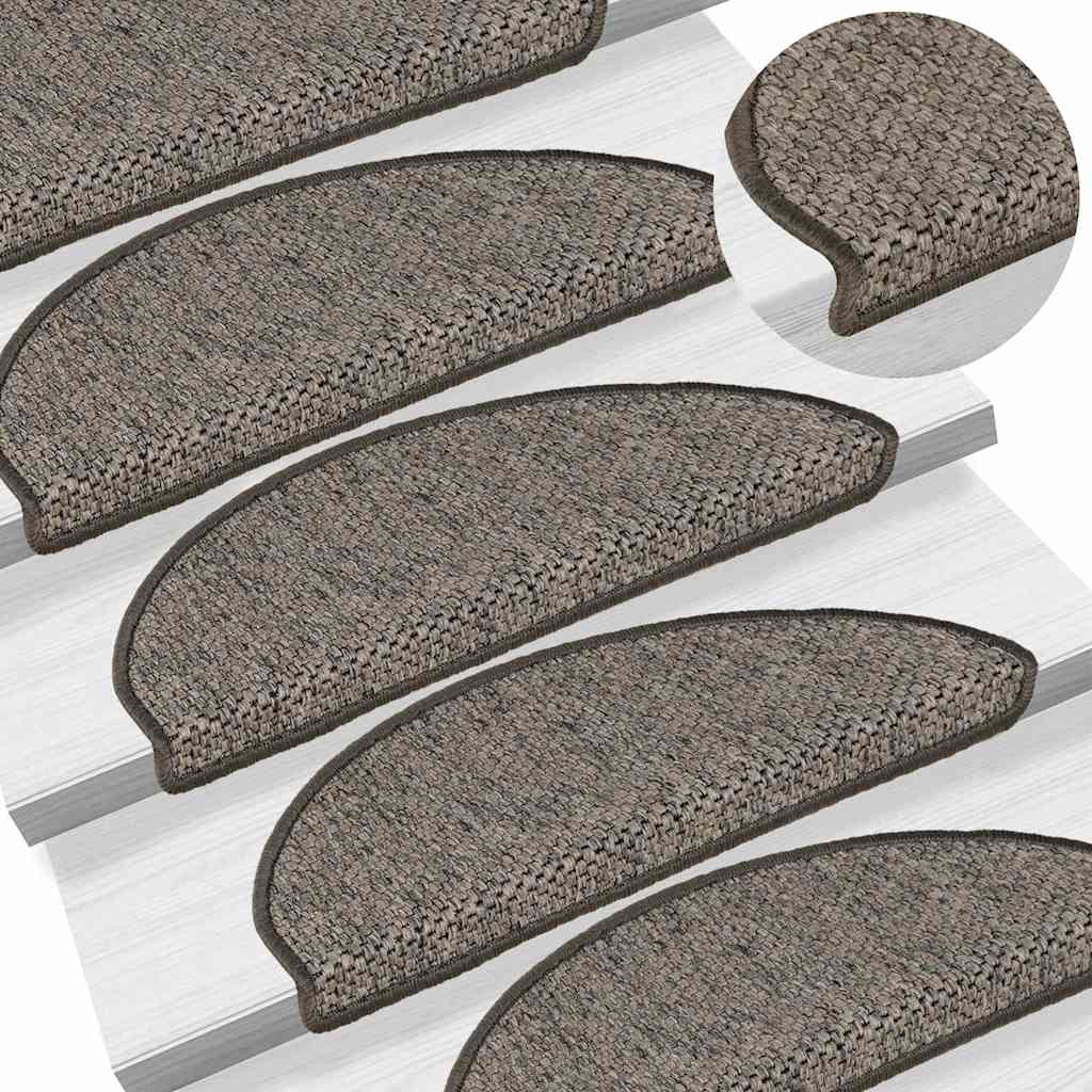 Trapmatten zelfklevend Sisal-Look 30 st 65x21x4 cm grijs-beige is nu te koop bij PeponiXL, paradijselijk wonen!