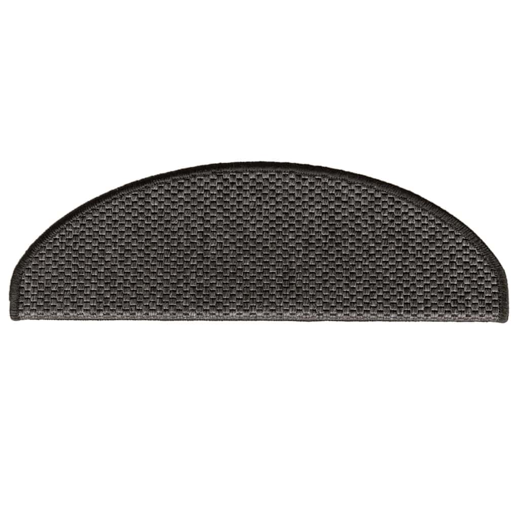 Trapmatten zelfklevend Sisal-Look 30 st 65x21x4 cm antraciet is nu te koop bij PeponiXL, paradijselijk wonen!