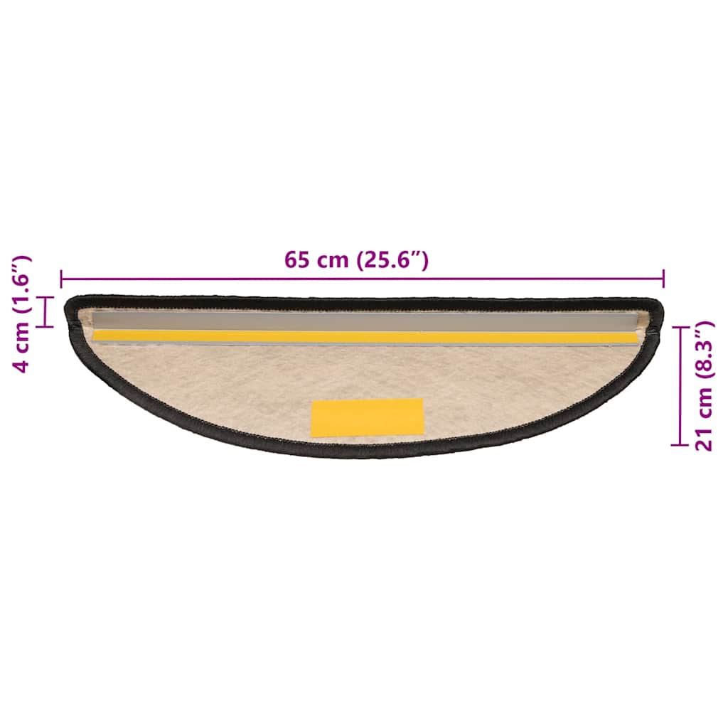 Trapmatten zelfklevend Sisal-Look 30 st 65x21x4 cm antraciet is nu te koop bij PeponiXL, paradijselijk wonen!