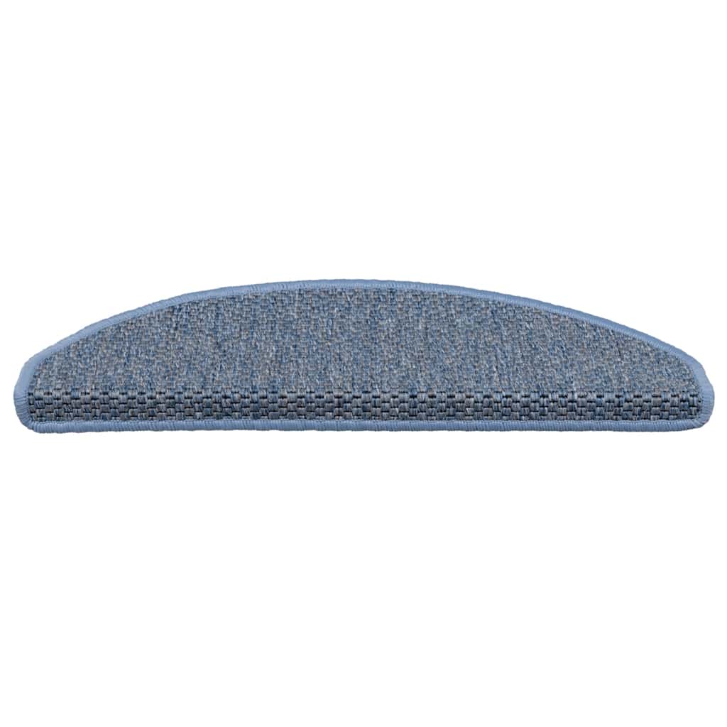 Trapmatten zelfklevend Sisal-Look 30 st 65x21x4 cm blauw is nu te koop bij PeponiXL, paradijselijk wonen!