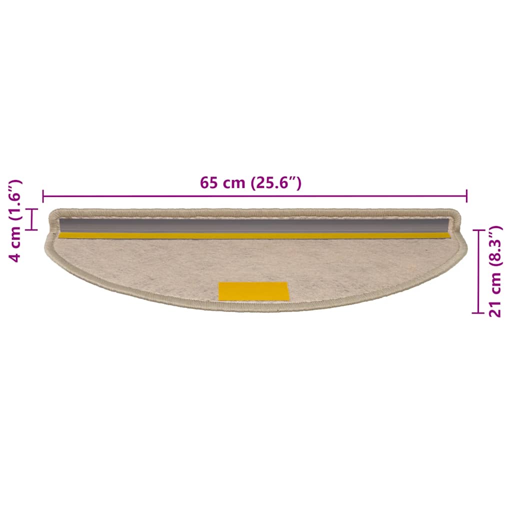 Trapmatten zelfklevend Sisal-Look 30 st 65x21x4 cm donkerbeige is nu te koop bij PeponiXL, paradijselijk wonen!