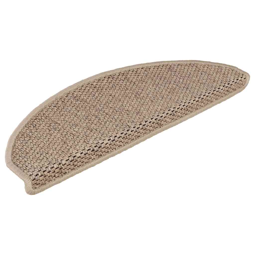 Trapmatten zelfklevend Sisal-Look 30 st 65x21x4 cm zand is nu te koop bij PeponiXL, paradijselijk wonen!