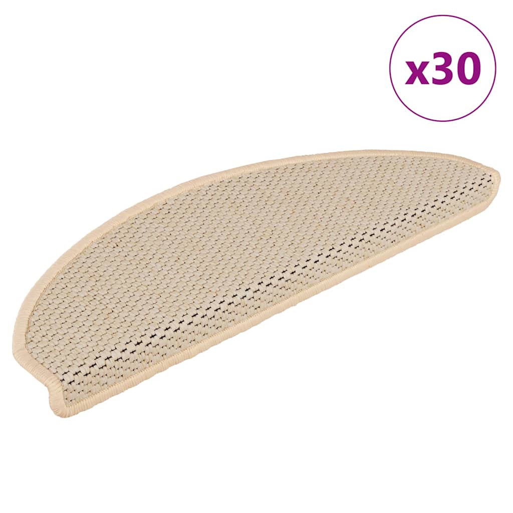 Trapmatten zelfklevend Sisal-Look 30 st 65x21x4 cm Berber is nu te koop bij PeponiXL, paradijselijk wonen!