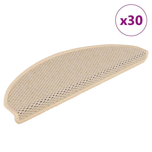 Trapmatten zelfklevend Sisal-Look 30 st 65x21x4 cm Berber is nu te koop bij PeponiXL, paradijselijk wonen!