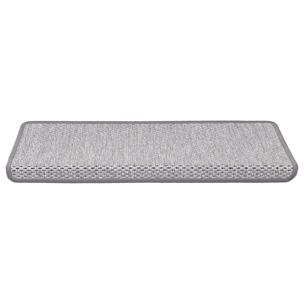 Trapmatten zelfklevend Sisal-Look 30 st 65x21x4 cm Platina is nu te koop bij PeponiXL, paradijselijk wonen!