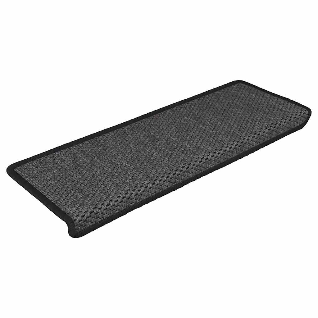 Trapmatten zelfklevend Sisal-Look 30 st 65x21x4 cm antraciet is nu te koop bij PeponiXL, paradijselijk wonen!