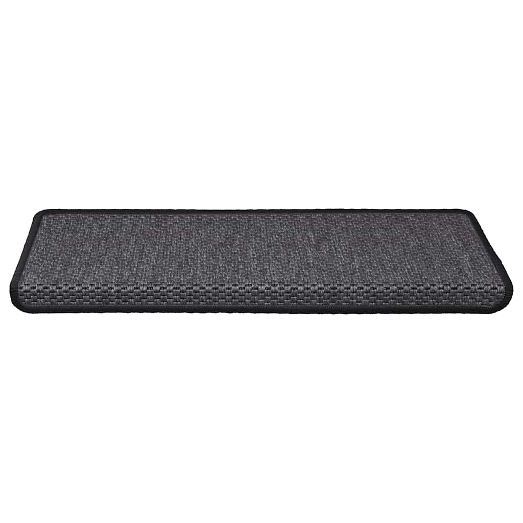 Trapmatten zelfklevend Sisal-Look 30 st 65x21x4 cm antraciet is nu te koop bij PeponiXL, paradijselijk wonen!