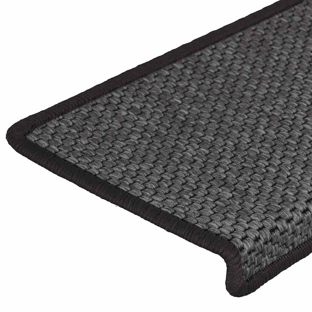 Trapmatten zelfklevend Sisal-Look 30 st 65x21x4 cm antraciet is nu te koop bij PeponiXL, paradijselijk wonen!