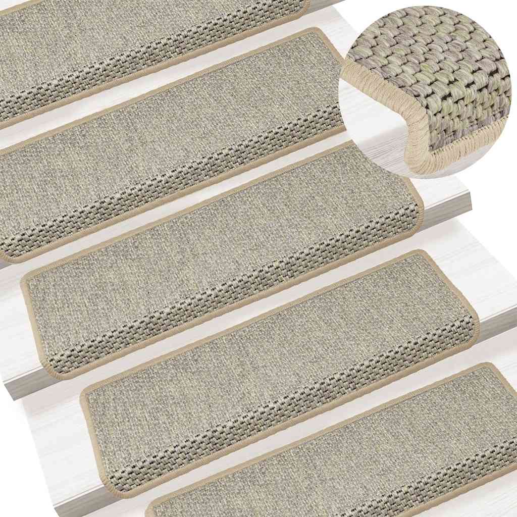 Trapmatten zelfklevend Sisal-Look 30 st 65x21x4 cm lichtgroen is nu te koop bij PeponiXL, paradijselijk wonen!