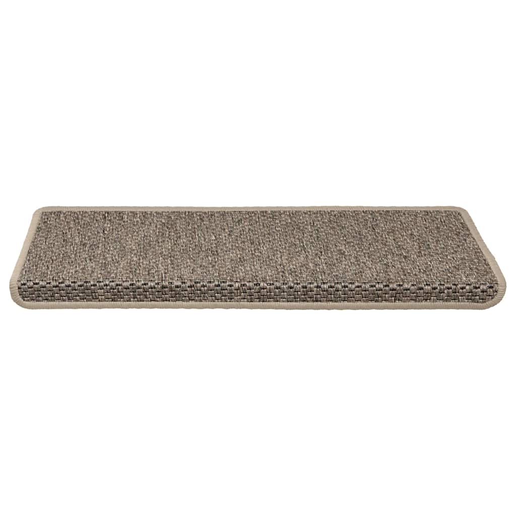 Trapmatten zelfklevend 30 st sisal-look 65x21x4 cm donkerbeige is nu te koop bij PeponiXL, paradijselijk wonen!