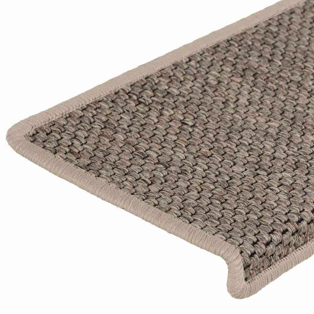 Trapmatten zelfklevend 30 st sisal-look 65x21x4 cm donkerbeige is nu te koop bij PeponiXL, paradijselijk wonen!